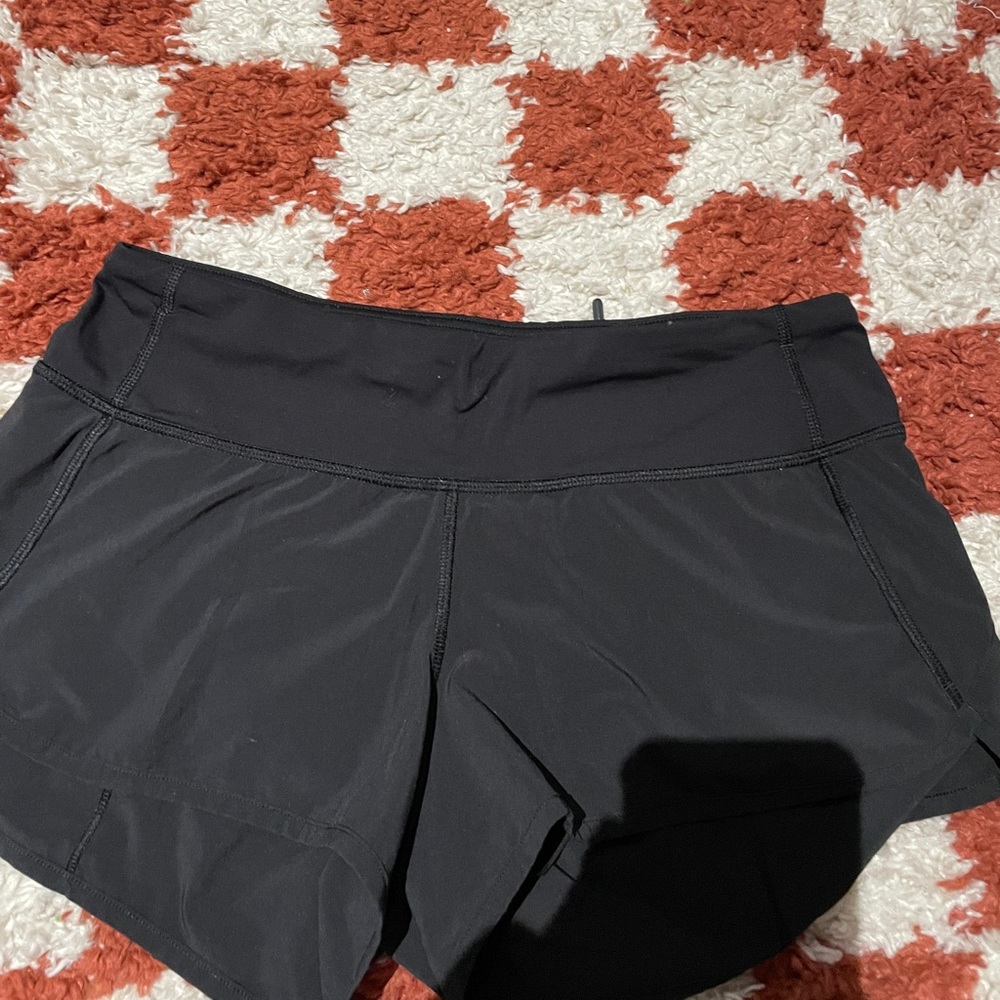 Black Lulu Lemon Workout Shorts - Size 4